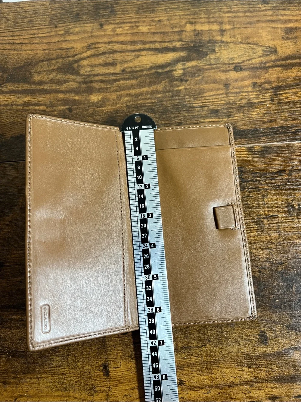 Coach Tan Leather Men's Card Holder